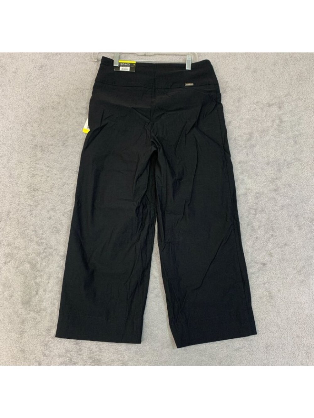 NWT S.C. & Co. Women’s S Black Tummy Control Wide Leg Crop Pants - Picture 5 of 14